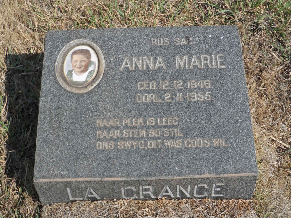 GRANGE Anna Marie, la 1946-1955