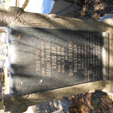 GROBLER Johan Paulus 1939-1957 :: WASSENAAR Dirk Gysbert 1950-1957