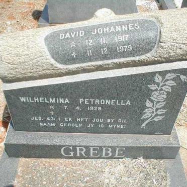 GREBE David Johannes 1917-1979 &amp; Wilhelmina Petronella 1929-