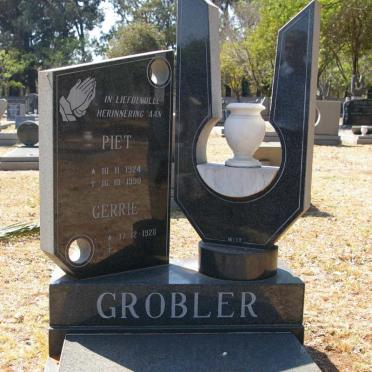 GROBLER Piet 1924-1990 &amp; Gerrie 1928-