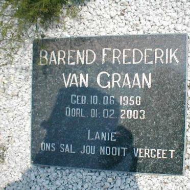 GRAAN Barend Frederik, van 1925-1988 :: VAN GRAAN Barend Frederik 1958-2003