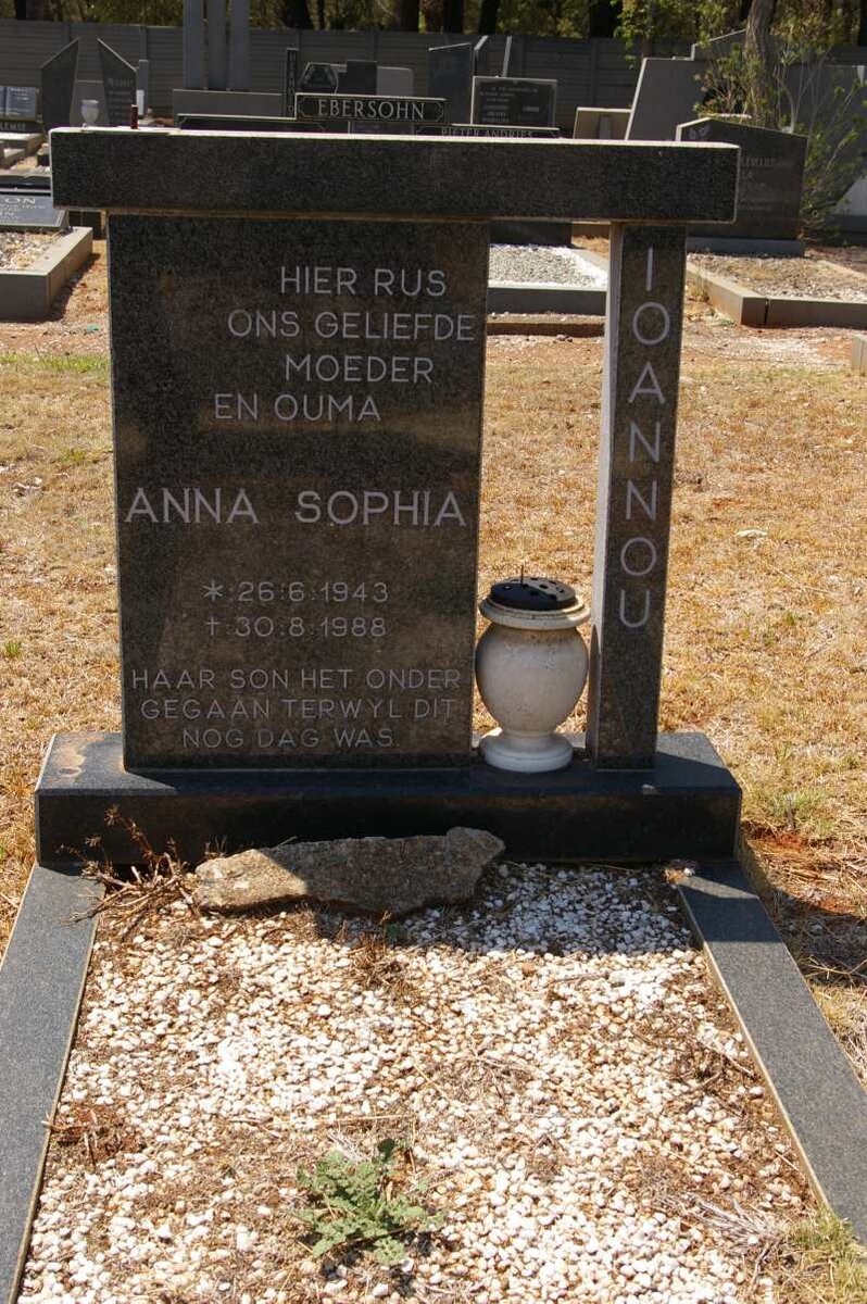 IOANNOU Anna Sophia 1943-1988