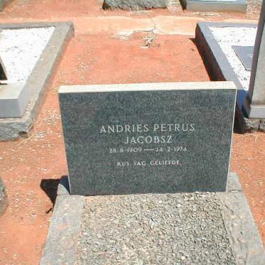 JACOBSZ Andries Petrus 1909-1974