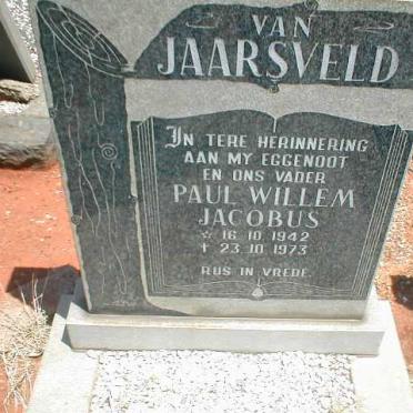 JAARSVELD Paul Willem Jacobus, van 1942-1973