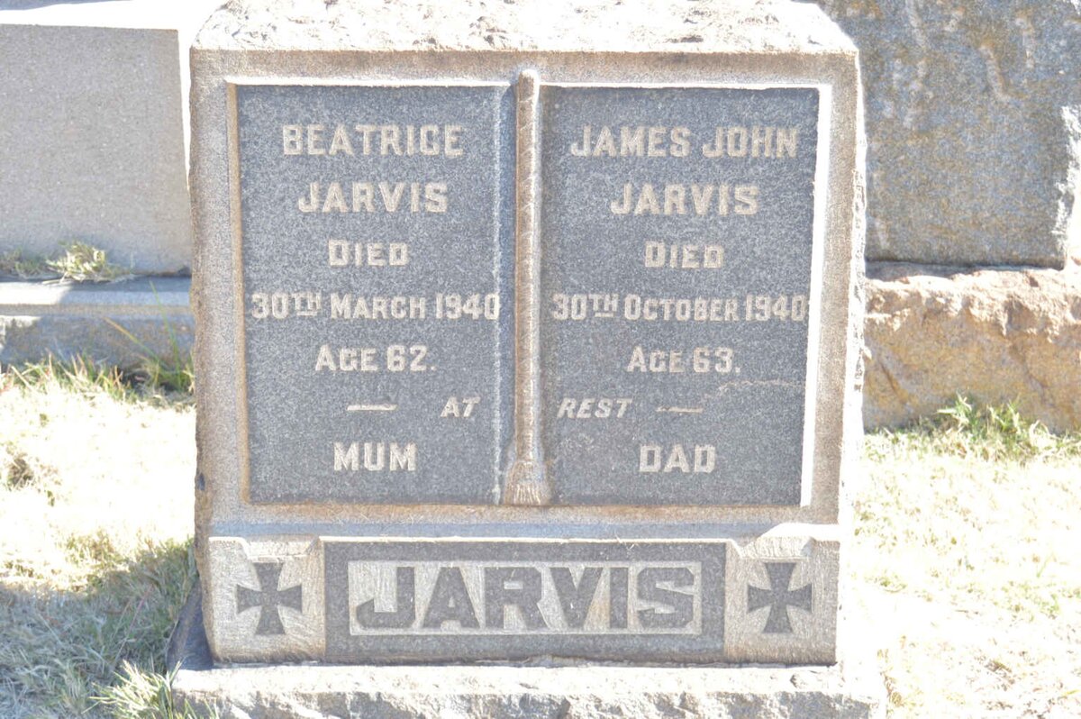 JARVIS James John -1940 &amp; Beatrice -1940