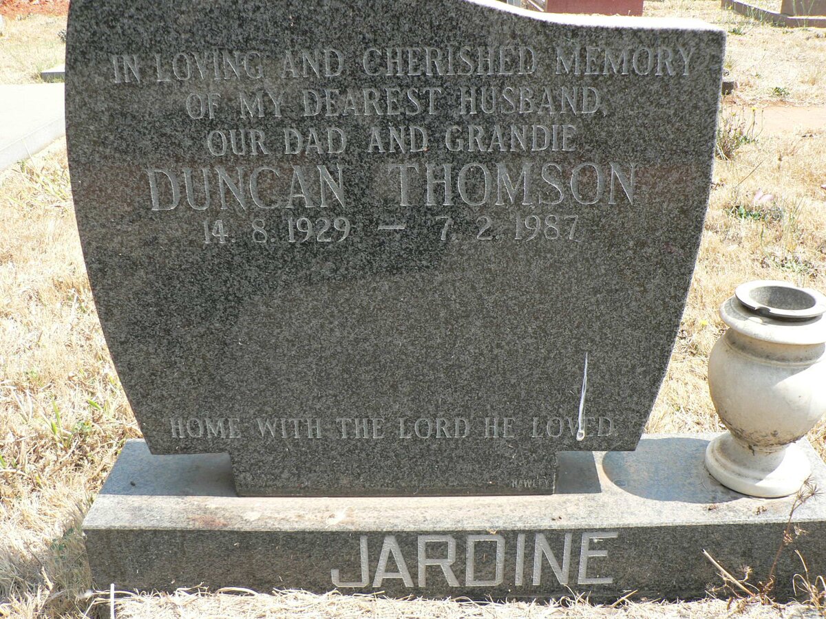 JARDINE Duncan Thomson 1929-1987