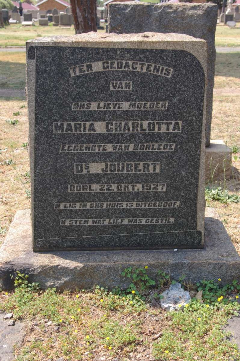 JOUBERT Maria Charlotta -1927