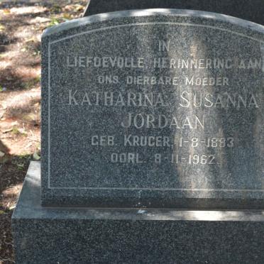 JORDAAN Katharina Susanna 1883-1962