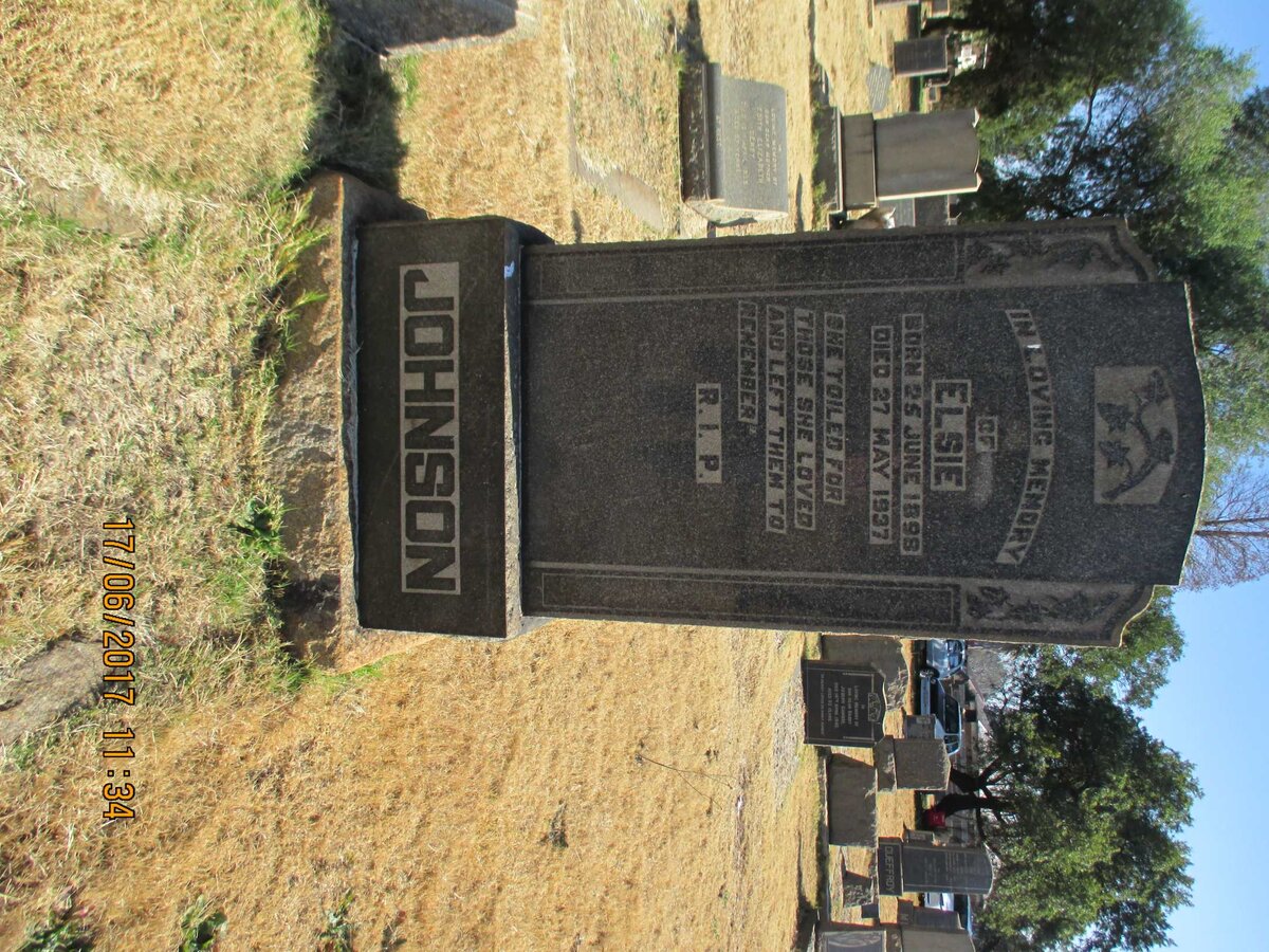 JOHNSON Elsie 1898-1937