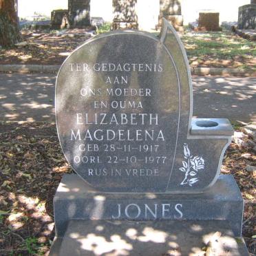 JONES Elizabeth Magdelena 1917-1977