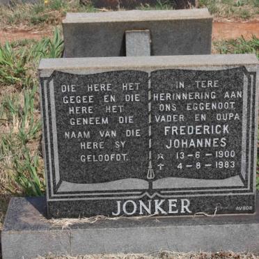 JONKER Frederick Johannes 1900-1983