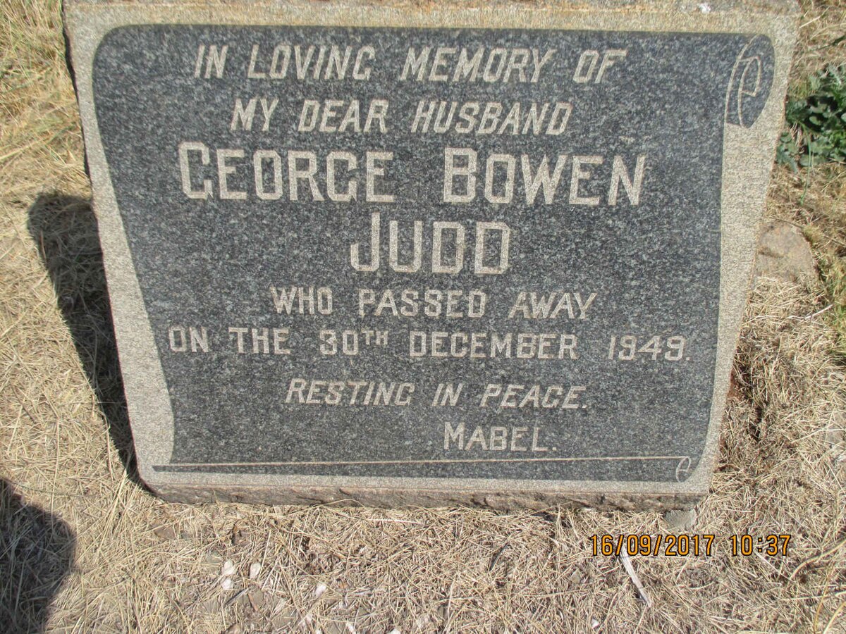 JUDD George Bowen -1949