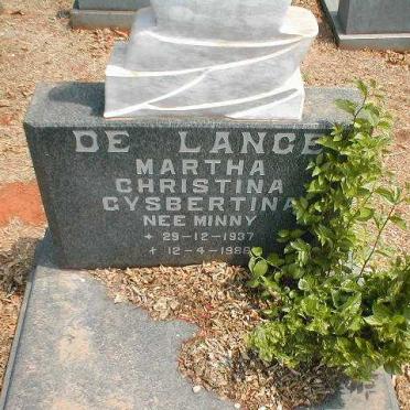 LANGE Martha Christina Gysbertina, de nee MINNY 1937-1986