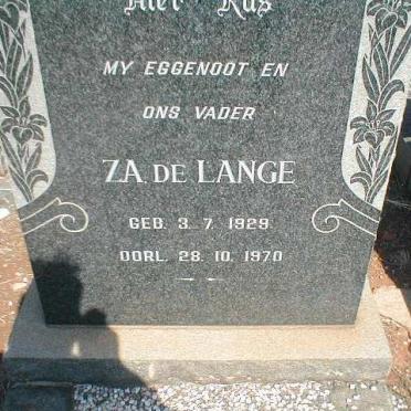 LANGE Z.A., de 1929-1970