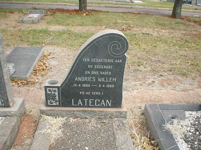 LATEGAN Andries Willem 1894-1969