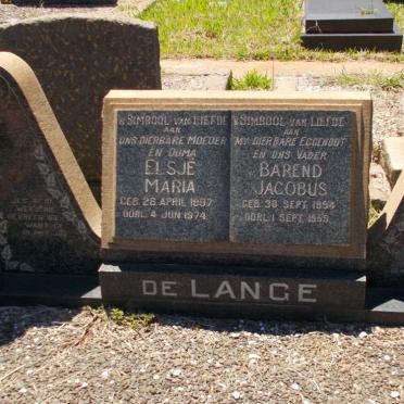 LANGE Barend Jacobus, de 1894-1959 &amp; Elsje Maria 1897-1974