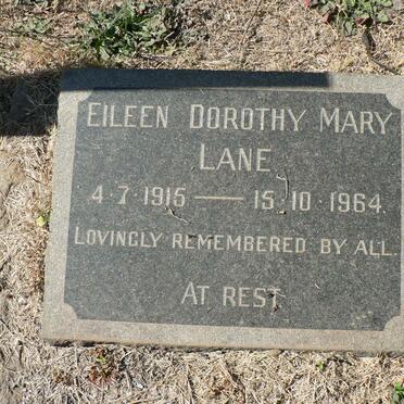 LANE V.N. 1904-1976 :: LANE Eileen Dorothy Mary 1915-1964