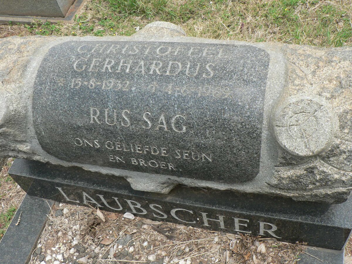 LAUBSCHER Christoffel Gerhardus 1932-1969