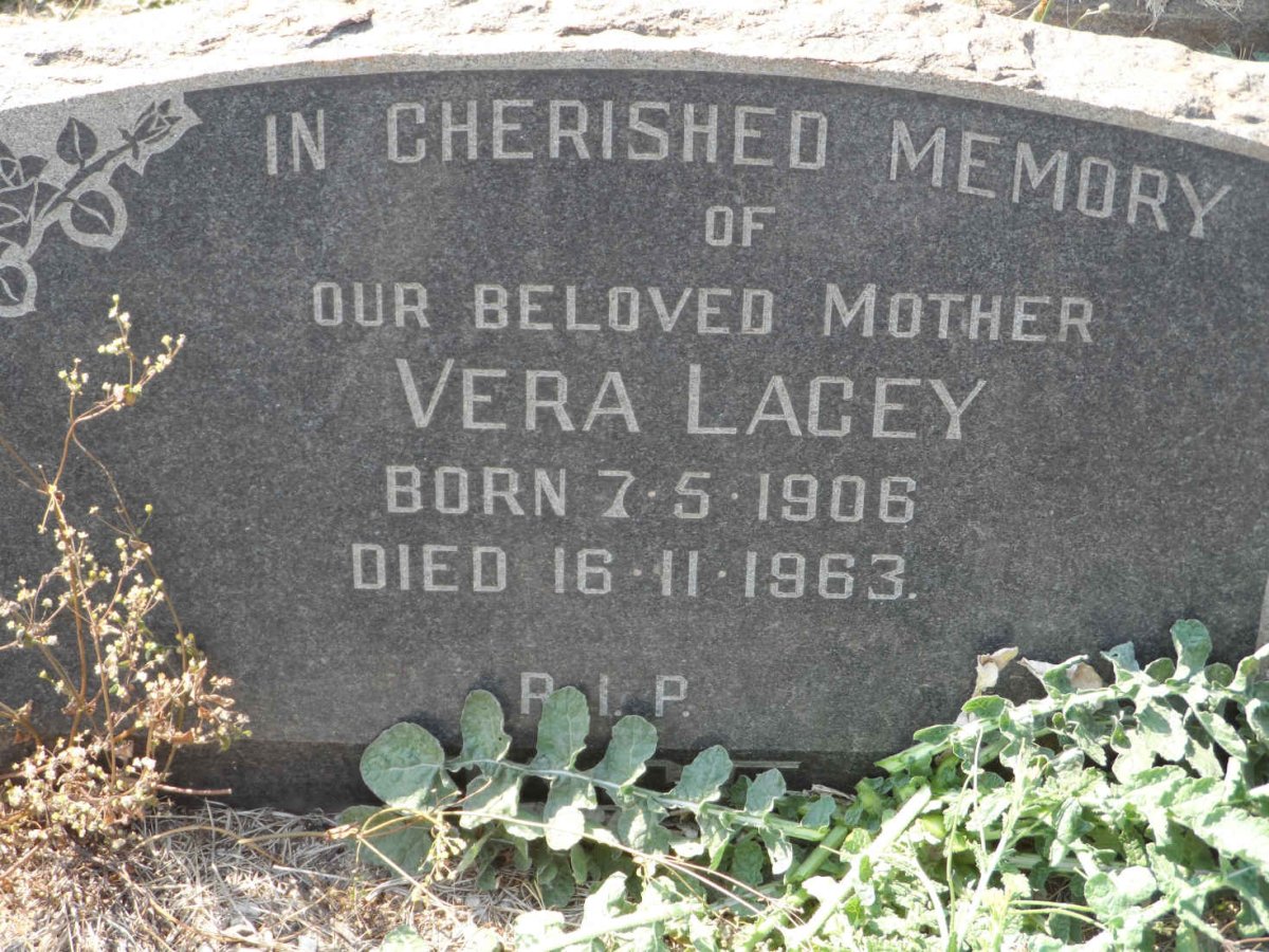 LACEY Vera 1906-1963