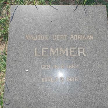 LEMMER Gert Adriaan 1893-1966