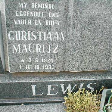 LEWIS Christiaan Mauritz 1924-1993