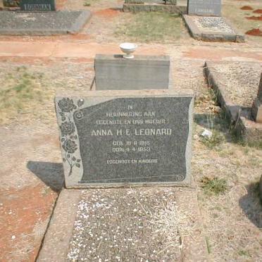 LEONARD Anna H. E. 1918-1953