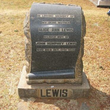 LEWIS  Alice Anne -1926