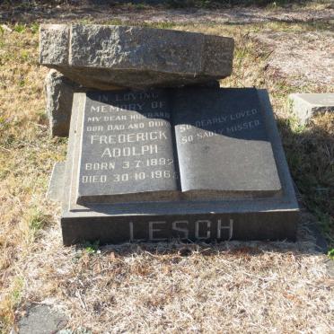 LESCH Frederick Adolph 1892-1965