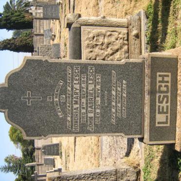 LESCH John Gabriel -1943 &amp; Honoria Mary -1941