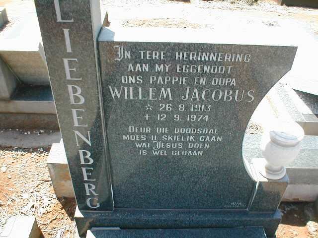 LIEBENBERG Willem Jacobus 1913-1974