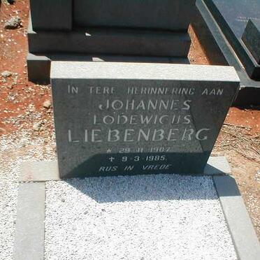 LIEBENBERG Johannes Lodewicus 1907-1985