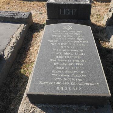 LIGHT Zlate Mine nee LICHTMACHER -1950