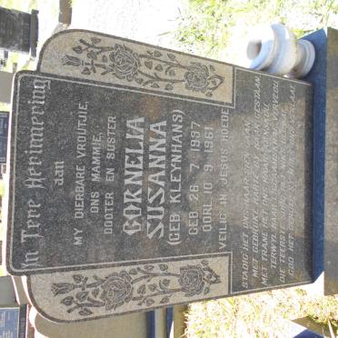 LOUBSER Cornelia Susanna nee KLEYNHANS 1937-1961