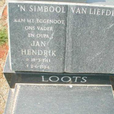 LOOTS Jan Hendrik 1911-1984