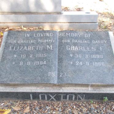 LOXTON Charles F. 1899-1966 &amp; Elizabeth M. 1915-1964