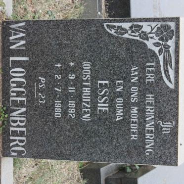 LOGGENBERG Essie, van nee OOSTHUIZEN 1892-1980