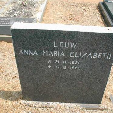 LOUW Anna Maria Elizabeth 1925-1985