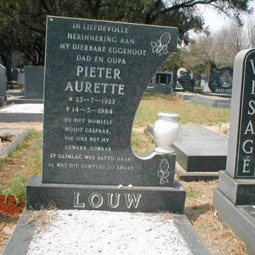 LOUW Pieter Aurette 1923-1984