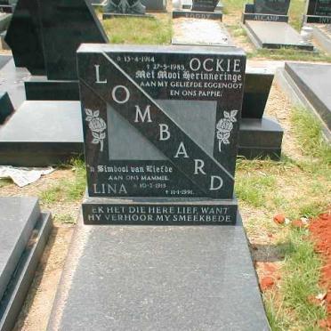 LOMBARD Ockie 1914-1985 &amp; Lina 1915-1991