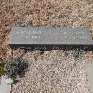 LOW James 1913-1986 &amp; Violet 1905-1995