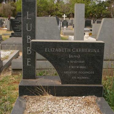 LUBBE Elizabeth Catherina 1945-1982