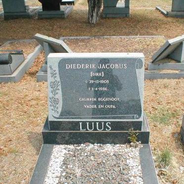 LUUS  Diederik Jacobus 1905-1986