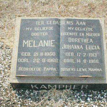 KAMPHER Dorothea Johanna Lucia 1913-1966 :: KAMPHER Melanie 1950-1968