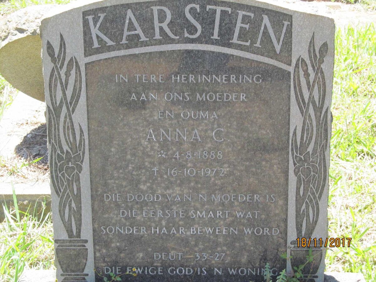 KARSTEN Anna C. 1888-1972