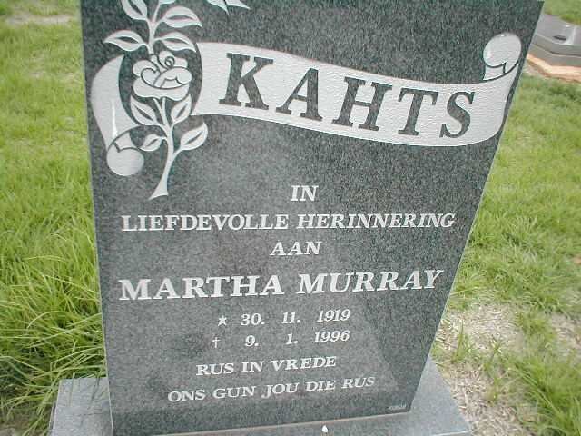 KAHTS Martha Murray 1919-1996