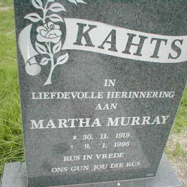 KAHTS Martha Murray 1919-1996