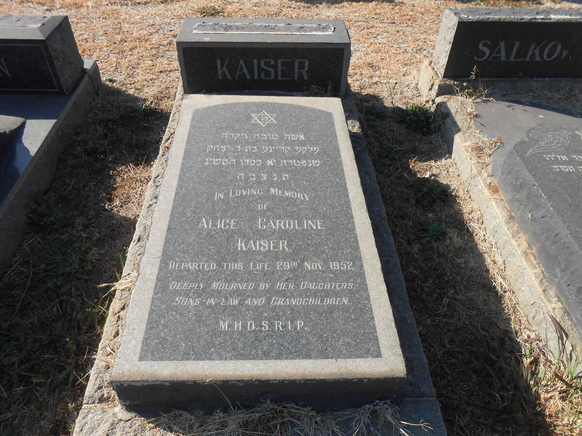 KAISER Alice Caroline -1952