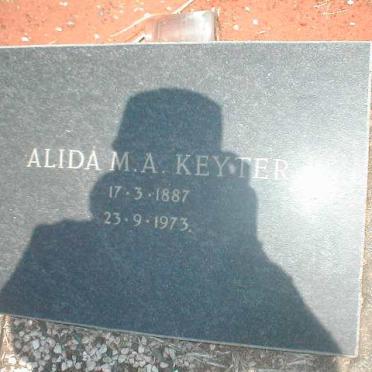 KEYTER Alida M.A. 1887-1973