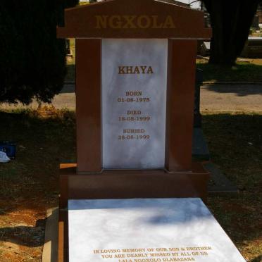 KHAYA Ngxola 1975-1999