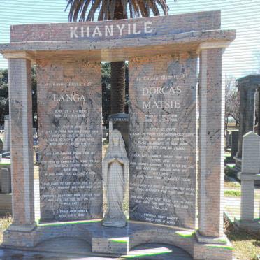 KHANYILE Langa 1957-2008 &amp; Dorcas Matsie 1958-1996